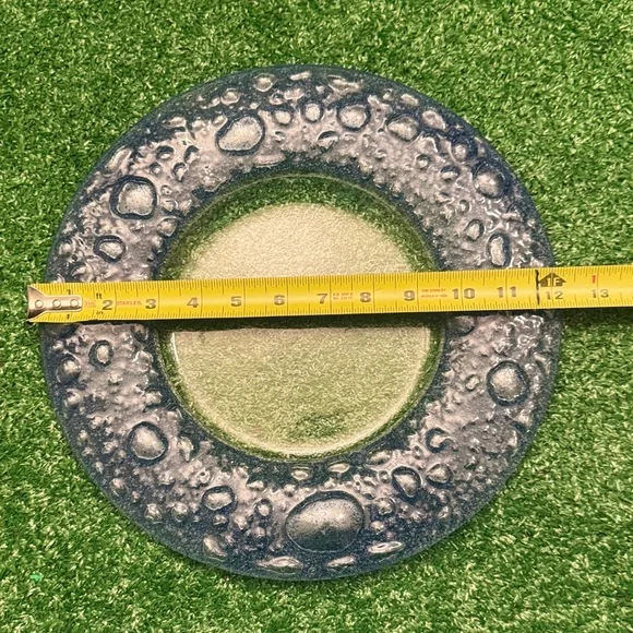 Elegant Blue and Green Textured Plate - Picture 5 of 5